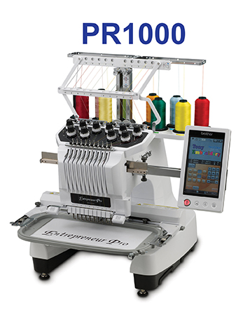 Brother PR1000 embroidery machine